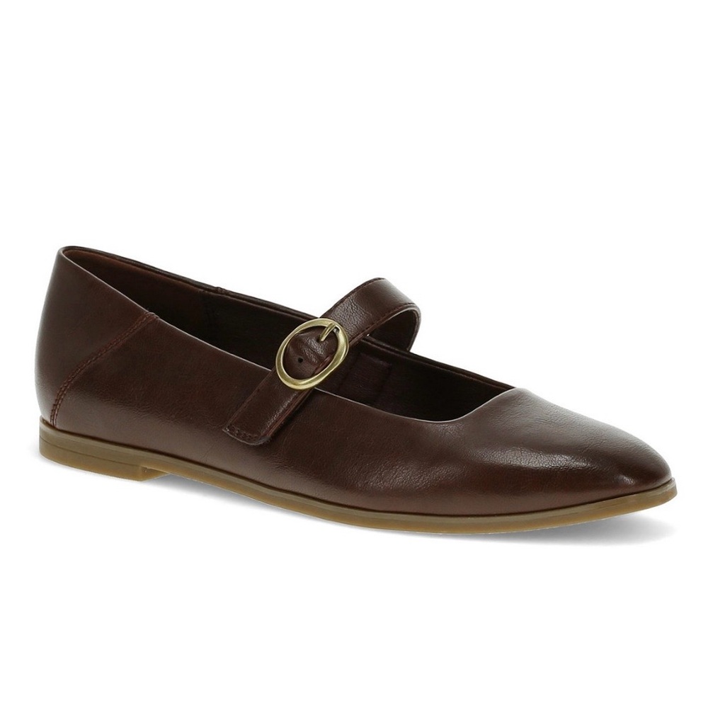 BareTraps Brown Mary Jane Flat with Buckle